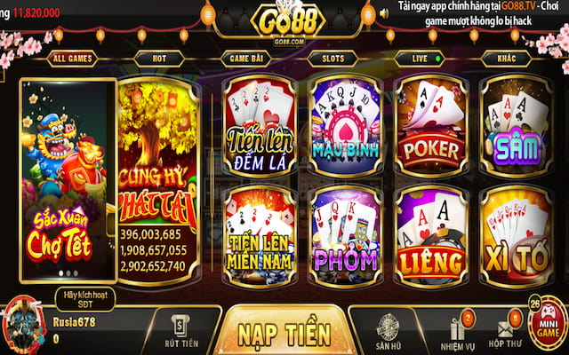 Tìm chọn game bài Tiến lên miền Nam tại Go88 